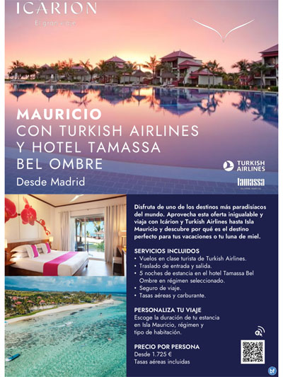 Mauricio con turkish airlines y hotel tamassa bel ombre